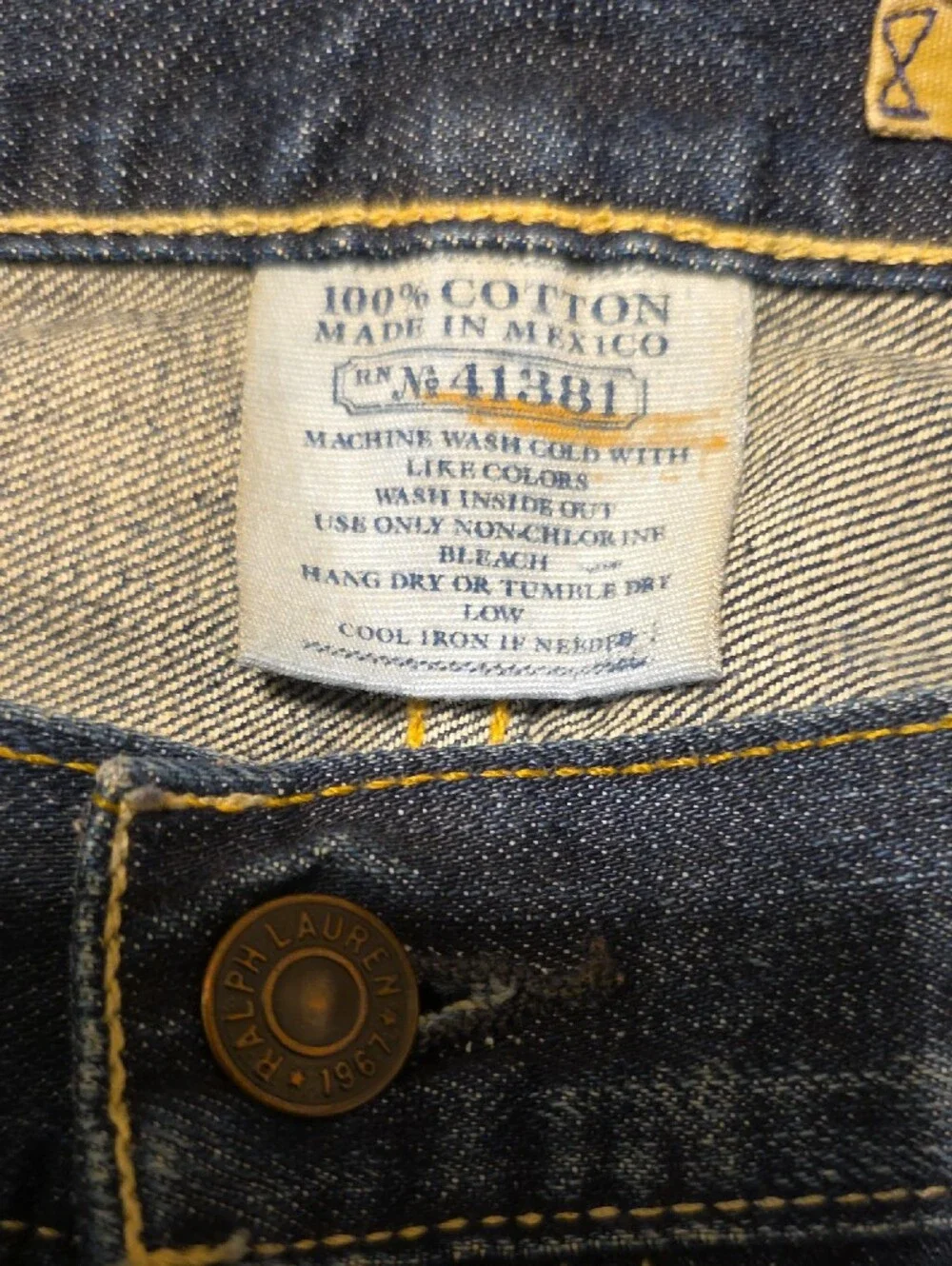 NWOT Ralph Lauren Men's Relaxed Denim Jeans in Blue